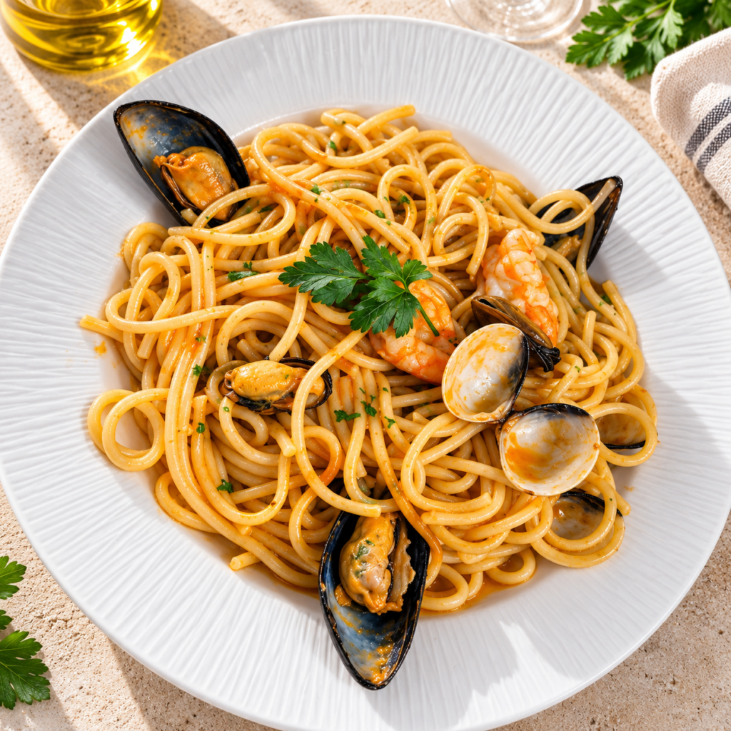 Pasta Marinera Pasta marinera Pizzeria La Nonna
