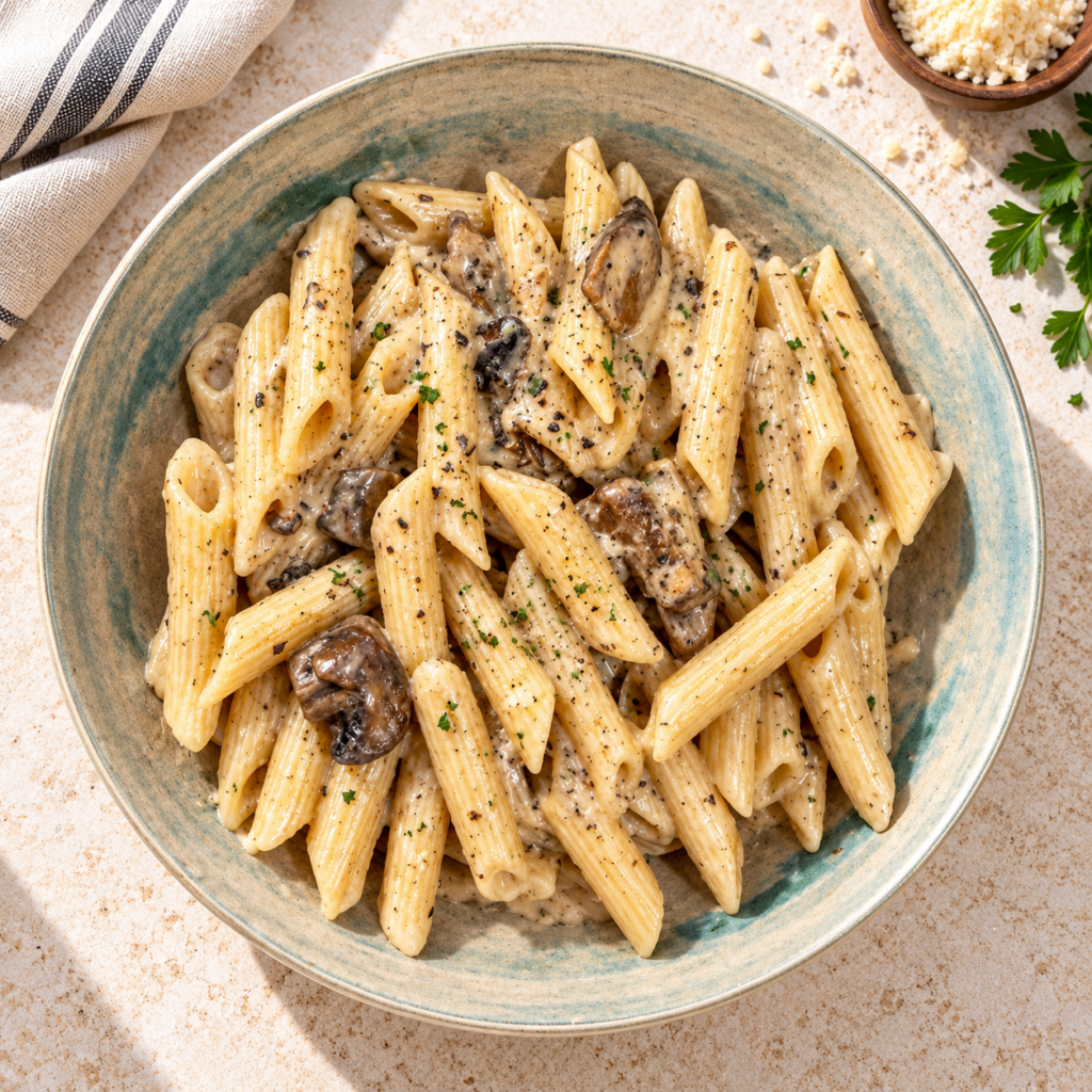 Pasta con Setas Pasta setas Pizzeria La Nonna