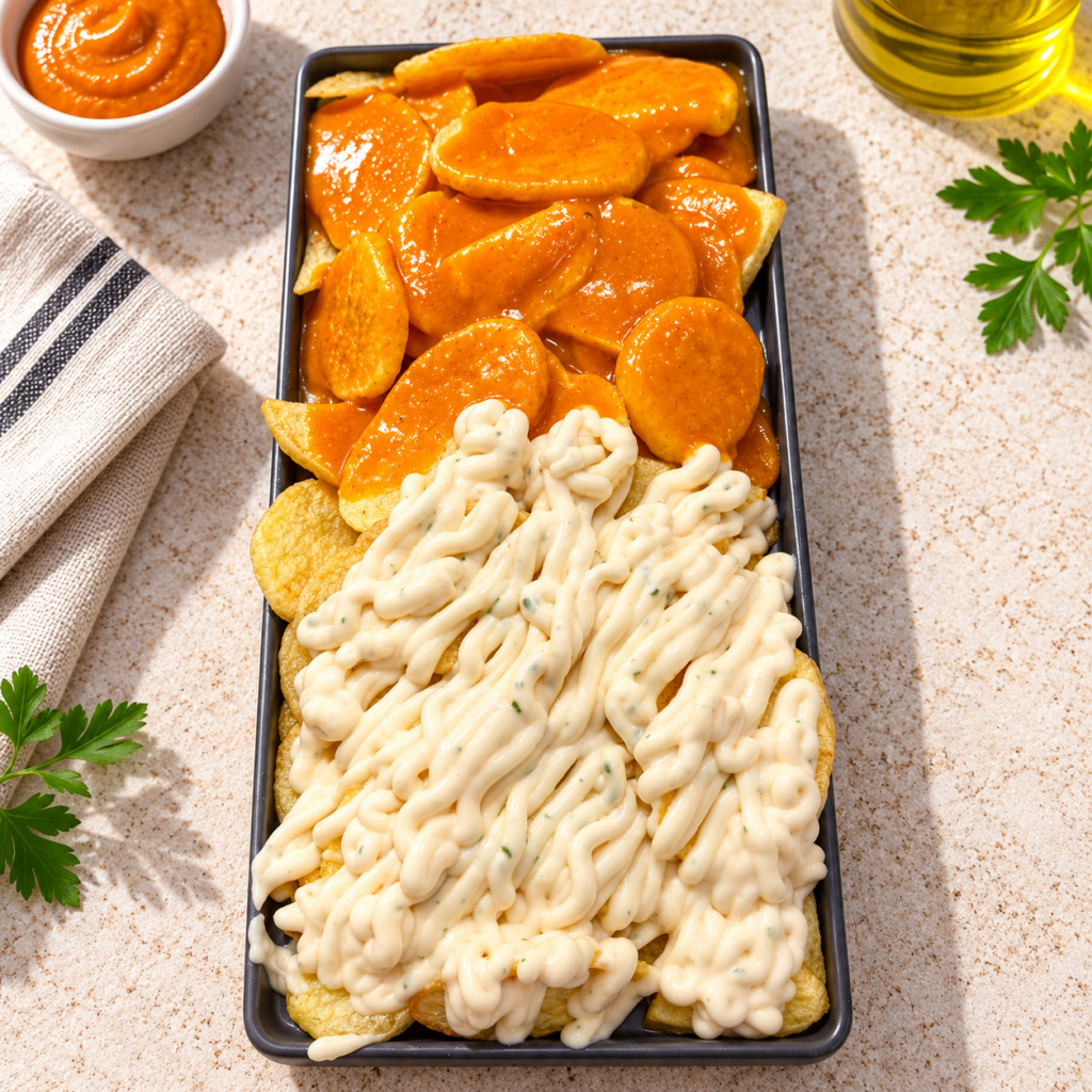 Patatas bravioli Patatas bravioli Pizzeria La Nonna
