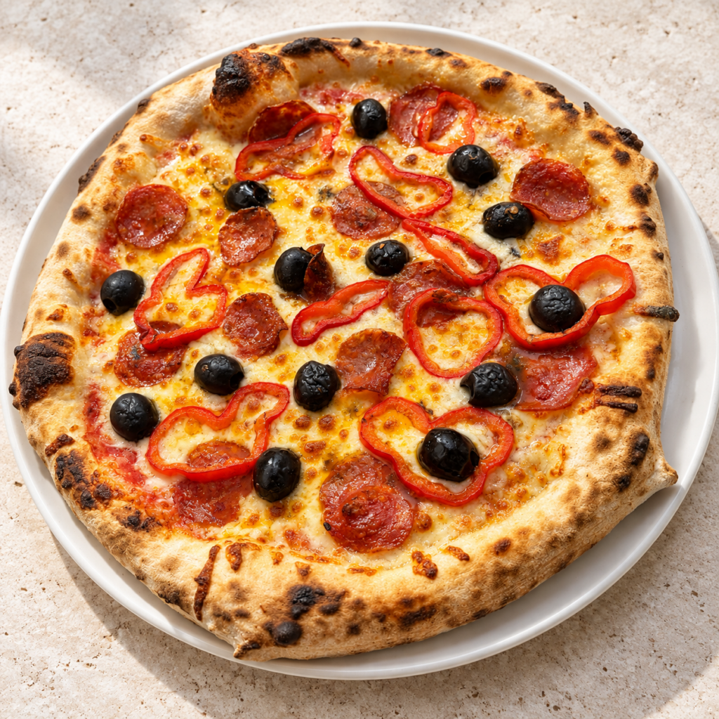 Pizza Calabrese Pizza calabrese Pizzeria La Nonna